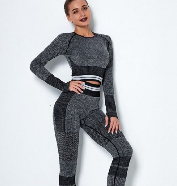 autumn winter thick warm fashion womens designer seamless yoga sports two piece set long sleeve leggings gymshark gym suit fitness sportwear, Gray
autumn winter thick warm fashion womens designer seamless yoga sports two piece set long sleeve leggings gymshark gym suit fitness sportwear, Gray