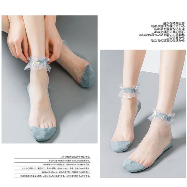 socks & hosiery 1 pair breathable ultra thin summer women transparent lace crystal silk daisy flower ruffle girls elastic short, Black;white
socks & hosiery 1 pair breathable ultra thin summer women transparent lace crystal silk daisy flower ruffle girls elastic short, Black;white