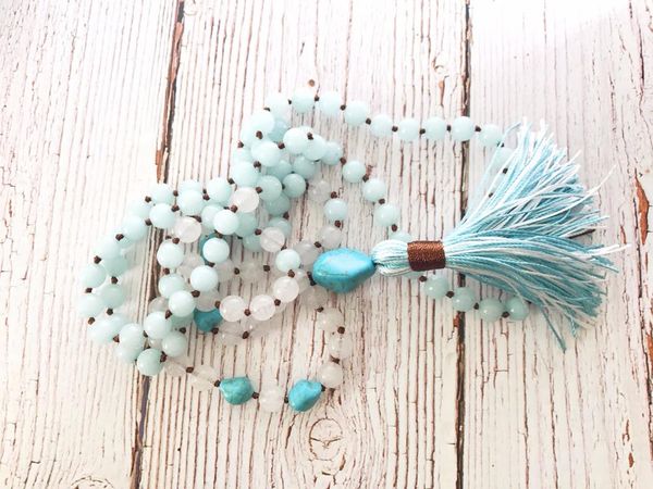 108 mala beads necklaces hand knotted white jades necklace bule meditation necklaces tassel necklace yoga mala bead gift, Silver
108 mala beads necklaces hand knotted white jades necklace bule meditation necklaces tassel necklace yoga mala bead gift, Silver