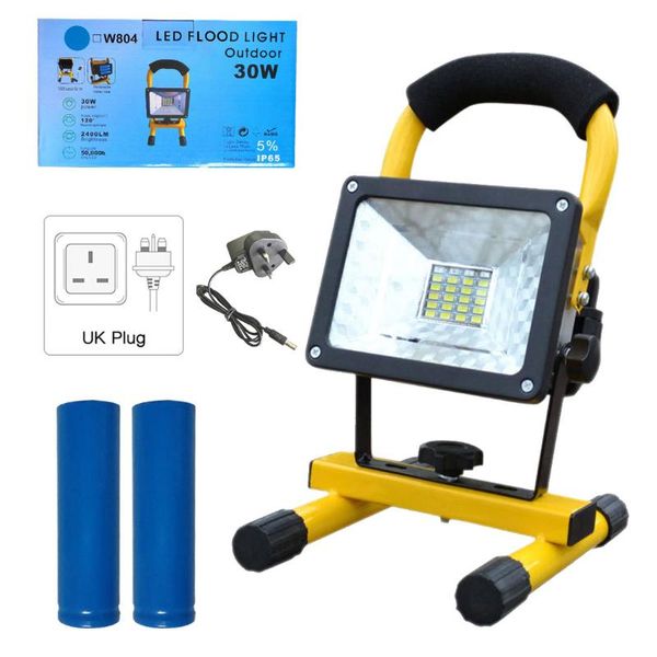 3 Modes Cob Led Portable Spotlight Searchlight Camping Light Rechargeable Handheld Work Lights Power 2400lm Waterproof Lantern