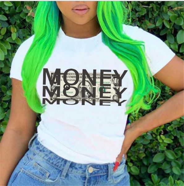 womens tshirts o neck short sleeve casual designer tees slim breathable brief female t shirts money letter white
womens tshirts o neck short sleeve casual designer tees slim breathable brief female t shirts money letter white