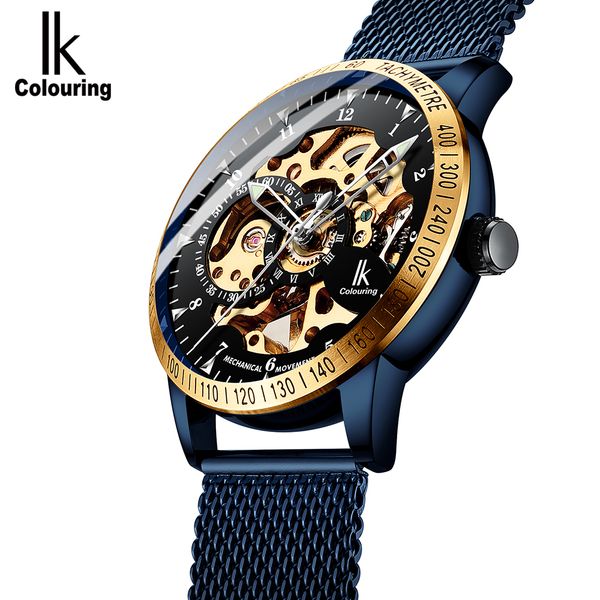 ik colouring mens watches mesh stainless steel band automatic mechanical male clock skeleton steampunk relogio masculino j190614, Slivery;brown
ik colouring mens watches mesh stainless steel band automatic mechanical male clock skeleton steampunk relogio masculino j190614, Slivery;brown
