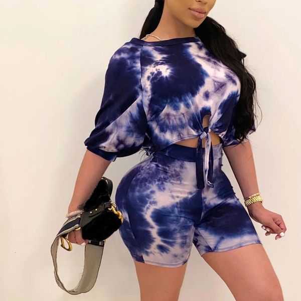 38# women summer tie-dyed sets 2020 lady split 2 piece sports suit set casual short sleeve t shirts elastic waist shorts outfits, Gray
38# women summer tie-dyed sets 2020 lady split 2 piece sports suit set casual short sleeve t shirts elastic waist shorts outfits, Gray