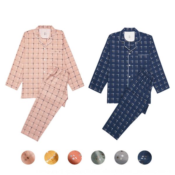 square plaid home clothes set double layer yarn pajamas no print no side seam japanese fine plaid cotton new couple home clothes set, Blue;red
square plaid home clothes set double layer yarn pajamas no print no side seam japanese fine plaid cotton new couple home clothes set, Blue;red