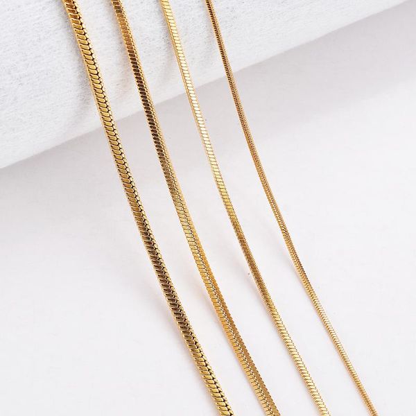 1 piece width 0.9mm/1.2mm/1.5mm gold square snake chain men women necklace jewelry 316 stainless steel necklace chiain jewelry, Silver
1 piece width 0.9mm/1.2mm/1.5mm gold square snake chain men women necklace jewelry 316 stainless steel necklace chiain jewelry, Silver