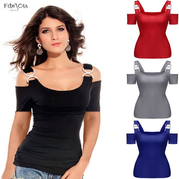 off shoulder women metallic cap sleeve buckle shoulder strap clothes females short sleeves blouse ladies summer shirt roupas mujer, White
off shoulder women metallic cap sleeve buckle shoulder strap clothes females short sleeves blouse ladies summer shirt roupas mujer, White