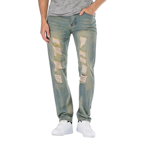 fashion men's casual personality printing slim fit denim jeans pants, Blue
fashion men's casual personality printing slim fit denim jeans pants, Blue