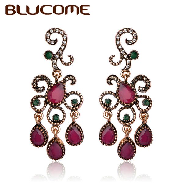 blucome vintage red flower pendant retro resin earrings for women wedding party ear accessories ethnic vintage turkish jewelry, Silver
blucome vintage red flower pendant retro resin earrings for women wedding party ear accessories ethnic vintage turkish jewelry, Silver