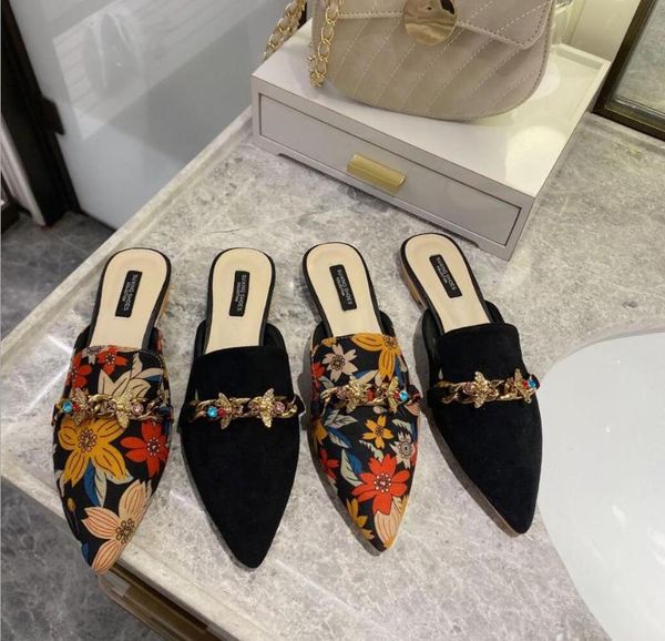 women's mules summer trend luxury sequins ponited toe half slippers female low heel elegant ladies party shoes flat slides, Black
women's mules summer trend luxury sequins ponited toe half slippers female low heel elegant ladies party shoes flat slides, Black