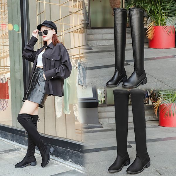 lblgy 2020 new pu leather women over the knee boots slip-on high heels autumn woman shoes winter women thigh high boots, Black
lblgy 2020 new pu leather women over the knee boots slip-on high heels autumn woman shoes winter women thigh high boots, Black