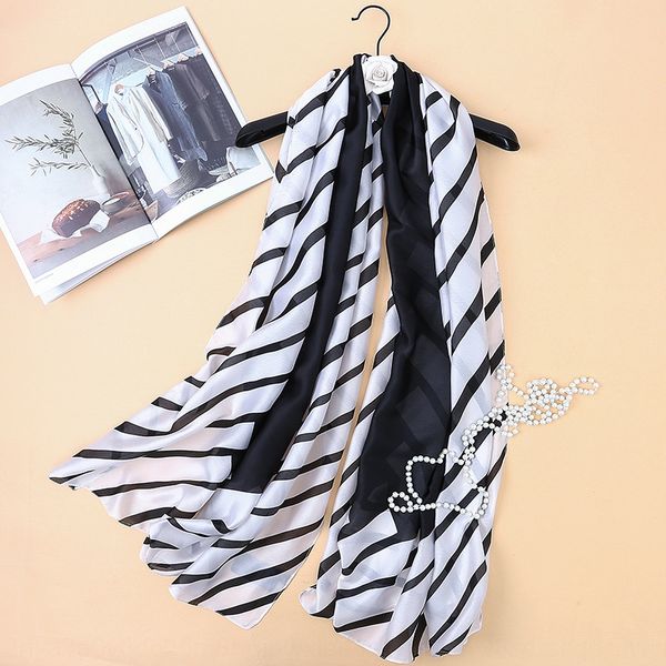stars with the same style summer new silk stripe versatile shawl scarf mulberry silk scarf shawl, Blue;gray
stars with the same style summer new silk stripe versatile shawl scarf mulberry silk scarf shawl, Blue;gray