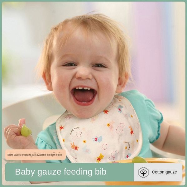 8-layer gauze bib mouth water bib 6-layer cotton gauze soft absorbent maternal and infant products available on both sides
8-layer gauze bib mouth water bib 6-layer cotton gauze soft absorbent maternal and infant products available on both sides