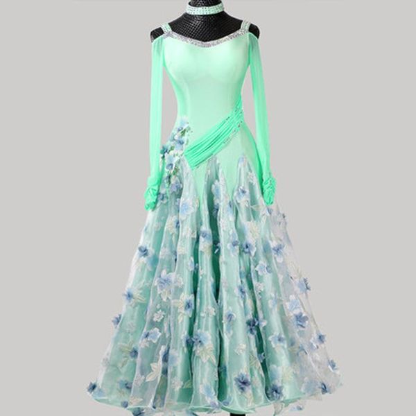 modern dance dress new performance costume high-end waltz dance dress diamond-studded large swing skirt national standard, Black;red
modern dance dress new performance costume high-end waltz dance dress diamond-studded large swing skirt national standard, Black;red