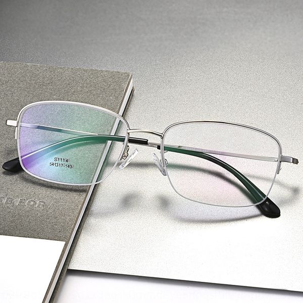 danyang optical men's business thick gold plating new metal half-frame glasses glasses frame, Silver
danyang optical men's business thick gold plating new metal half-frame glasses glasses frame, Silver