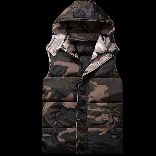 vest men new autumn winter warm sleeveless jacket camouflage waistcoat men's vest fashion casual coats down feather thick male, Black;white
vest men new autumn winter warm sleeveless jacket camouflage waistcoat men's vest fashion casual coats down feather thick male, Black;white