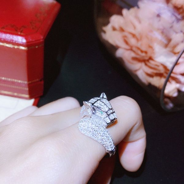 конструктор кольца стерлингового серебра 925 леопард emerald ring show женщин уникальная charm изысканный подарок для женщин, Silver
конструктор кольца стерлингового серебра 925 леопард emerald ring show женщин уникальная charm изысканный подарок для женщин, Silver