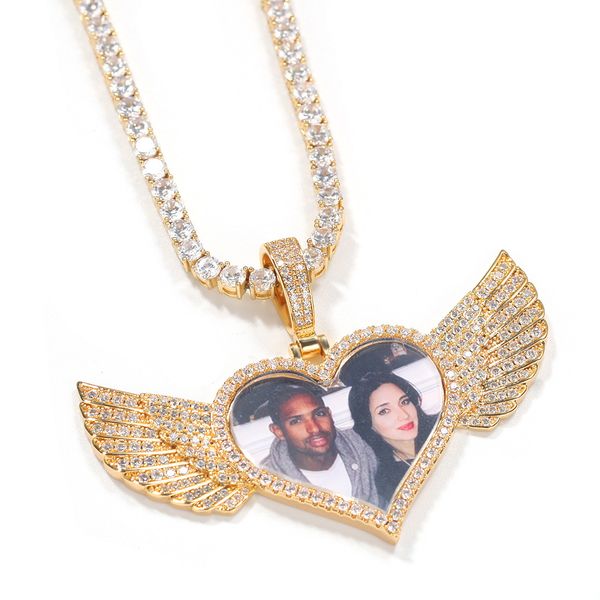 custom made p necklace gold silver color iced out bling cz angle heart wings pendant necklace for men women with 24inch rope chain
custom made p necklace gold silver color iced out bling cz angle heart wings pendant necklace for men women with 24inch rope chain