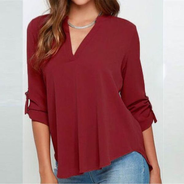 лето женщины три четверти рукавом v шеи рубашки сыпучие вскользь elegant basic ladies блуза plus размеры 5xl, White
лето женщины три четверти рукавом v шеи рубашки сыпучие вскользь elegant basic ladies блуза plus размеры 5xl, White