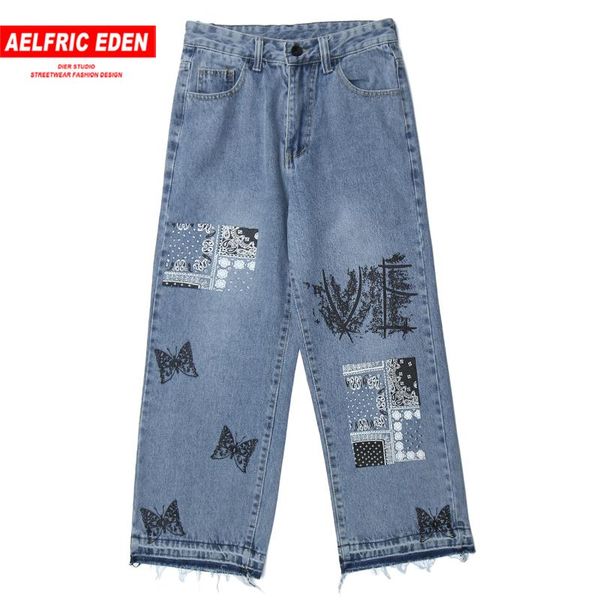 aelfric eden patchwork butterfly print denim pants streetwear vintage casual jeans harajuku hip hop pants joggers men trousers, Blue
aelfric eden patchwork butterfly print denim pants streetwear vintage casual jeans harajuku hip hop pants joggers men trousers, Blue
