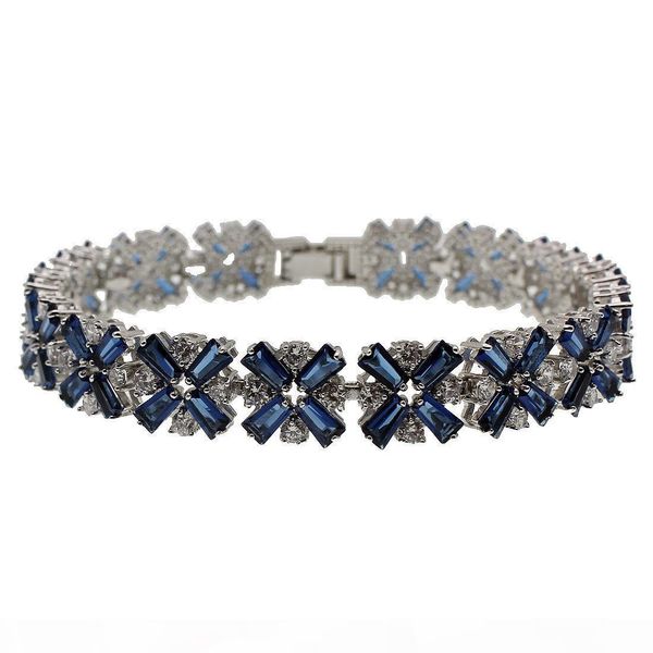 natural blue sapphire 925 sterling silver links bracelets rhinestone gemstone white z chain 7 inch, Black
natural blue sapphire 925 sterling silver links bracelets rhinestone gemstone white z chain 7 inch, Black