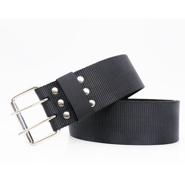 new nylon belts solid color canvas double row pin buckle training men belt wild jeans women belt youth students, Black;brown
new nylon belts solid color canvas double row pin buckle training men belt wild jeans women belt youth students, Black;brown