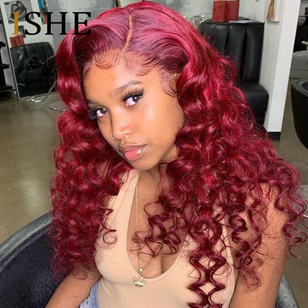 burgundy red 13x6 lace front human hair wig 99j colored loose curly human hair wigs for black women pre plucked remy 150 ishe
burgundy red 13x6 lace front human hair wig 99j colored loose curly human hair wigs for black women pre plucked remy 150 ishe