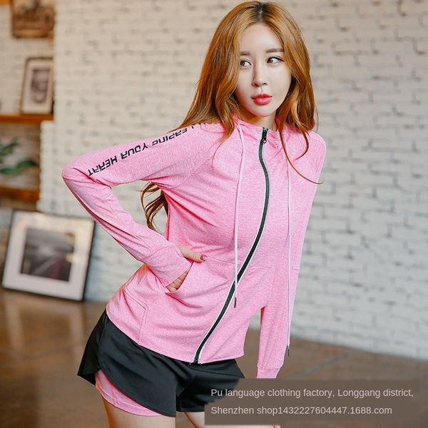 mz2yb autumn and winter new yoga quick-drying coat women's gym long-sleeved slim sportswear coat sportswear hooded slimming sports runn, White;red
mz2yb autumn and winter new yoga quick-drying coat women's gym long-sleeved slim sportswear coat sportswear hooded slimming sports runn, White;red