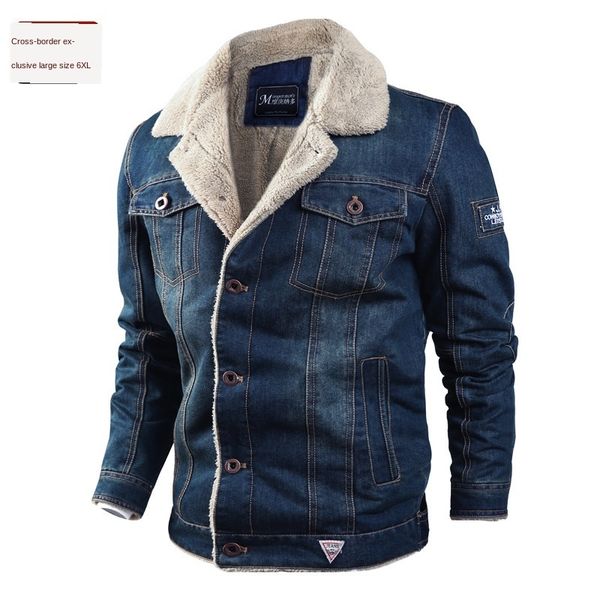 menscasual winter velvet thickened loose lapel plus size denim jacket coat, Black;brown
menscasual winter velvet thickened loose lapel plus size denim jacket coat, Black;brown
