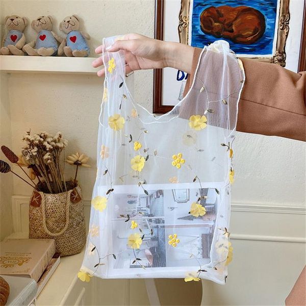 2020 females flower embroidery organza hand bag summer casual mesh shopping bags woman cute handbags totes
2020 females flower embroidery organza hand bag summer casual mesh shopping bags woman cute handbags totes