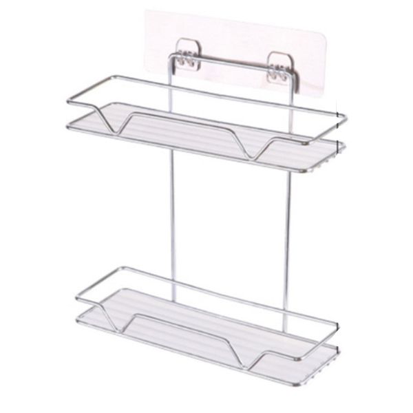 double layer bathroom organizer stainless steel storage shelf kitchen bathroom toilet wall hanging cosmetic multifunction storag
double layer bathroom organizer stainless steel storage shelf kitchen bathroom toilet wall hanging cosmetic multifunction storag