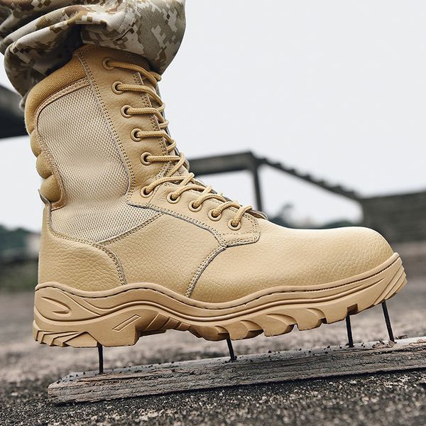 boots men's steel plate sole labor protection shoes anti smashing work boots outdoor combat desert, Black
boots men's steel plate sole labor protection shoes anti smashing work boots outdoor combat desert, Black