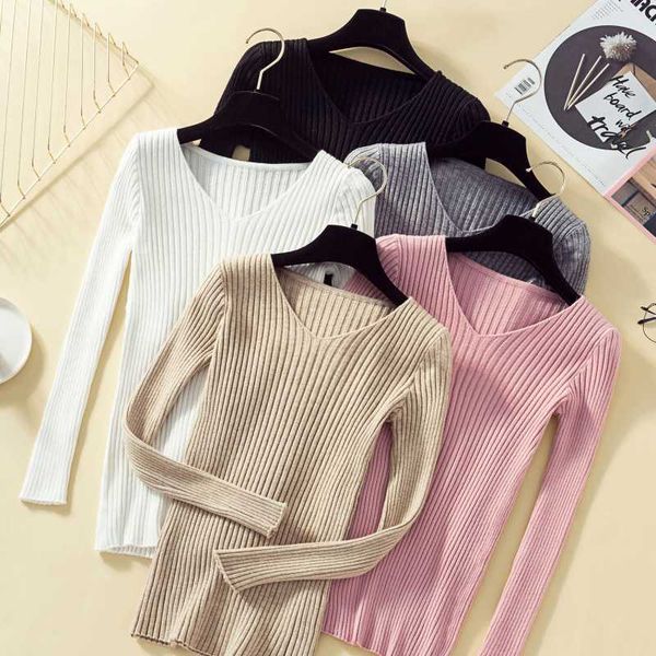 tight elastic knitwear women pullover turtle neck women 2020 autumn undershirt pullover v-neck t shirts for, White;black
tight elastic knitwear women pullover turtle neck women 2020 autumn undershirt pullover v-neck t shirts for, White;black