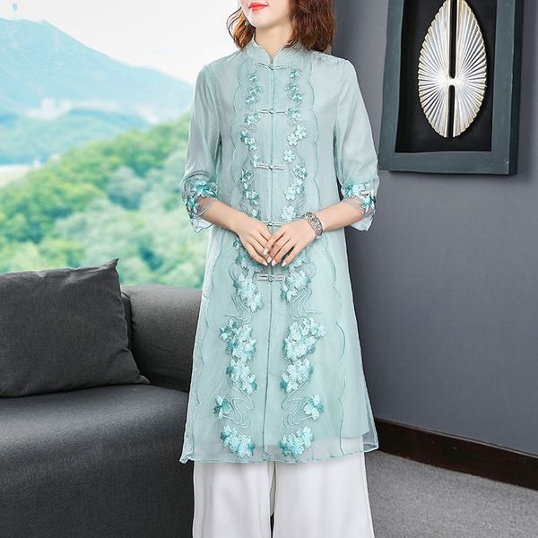 drcbc 2020 summer new chinese style improved tang suit artistic embroidery mid-length chinese style thin cardigan trench windbreaker embroid, Tan;black
drcbc 2020 summer new chinese style improved tang suit artistic embroidery mid-length chinese style thin cardigan trench windbreaker embroid, Tan;black