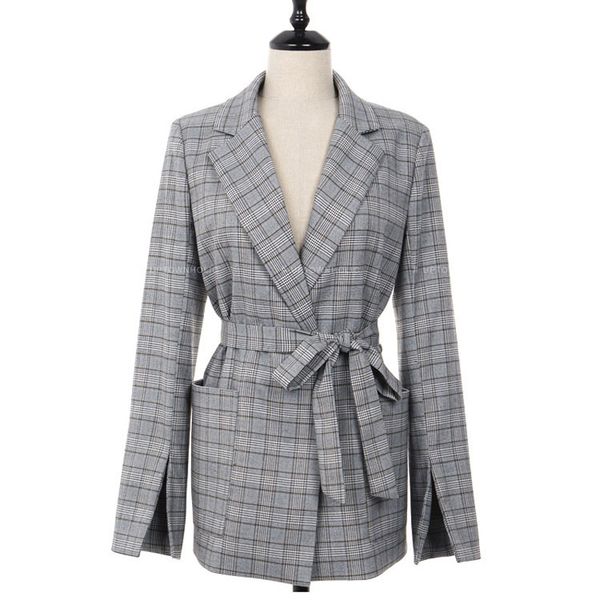 women's suits & blazers paris girl women suit spring autumn gray plaid formal fashion bow sashes split sleeve jackets elegant work femi, White;black
women's suits & blazers paris girl women suit spring autumn gray plaid formal fashion bow sashes split sleeve jackets elegant work femi, White;black