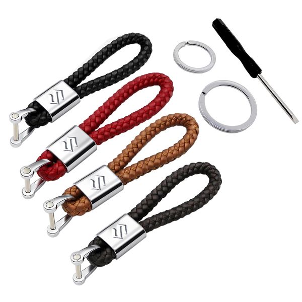 car keychain keyring braided rope key chain pendant for suzuki jimny samurai vitara xl alto liana ignis grand vitara car styling, Silver
car keychain keyring braided rope key chain pendant for suzuki jimny samurai vitara xl alto liana ignis grand vitara car styling, Silver
