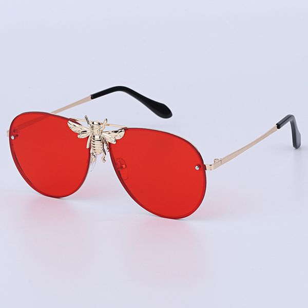 fashion sun glasses 2020 rimless sunglasses vintage alloy frame classic bee sunglasses mens women's uv400 driving glasses mirror, White;black
fashion sun glasses 2020 rimless sunglasses vintage alloy frame classic bee sunglasses mens women's uv400 driving glasses mirror, White;black