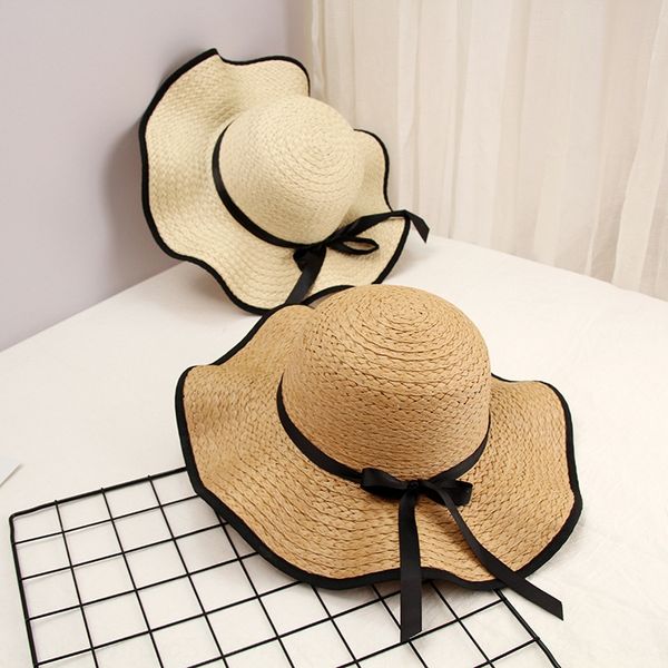 korean women's straw sweet bowknot wavy beach for seaside straw hat butterfly hat travel, Blue;gray
korean women's straw sweet bowknot wavy beach for seaside straw hat butterfly hat travel, Blue;gray
