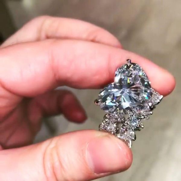 size 5-10 vintage fashion jewelry 925 sterling silver heart shape white z cz diamond gemstones women party wedding bridal ring set gift, Slivery;golden
size 5-10 vintage fashion jewelry 925 sterling silver heart shape white z cz diamond gemstones women party wedding bridal ring set gift, Slivery;golden