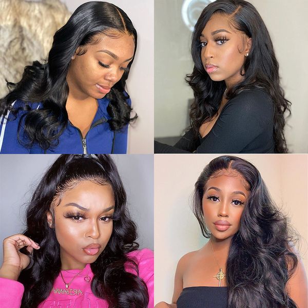lace front human hair wigs brazilian body wave pre plucked wigs for women 150% glueless lace frontal wig transparent, Black;brown
lace front human hair wigs brazilian body wave pre plucked wigs for women 150% glueless lace frontal wig transparent, Black;brown
