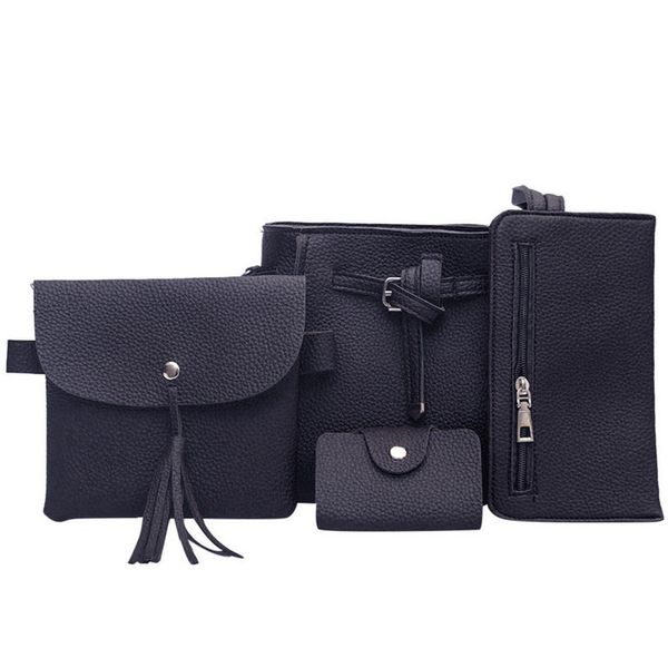 black small women new fashion four piece messenger bag soft washed pu leather crossbody bag female handbag purses july 18
black small women new fashion four piece messenger bag soft washed pu leather crossbody bag female handbag purses july 18