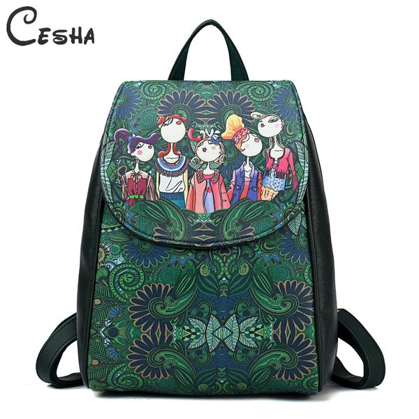 fashion cartton print women travel backpack female pu leather shoulders bag pretty style girls daypack shopping backpack sac
fashion cartton print women travel backpack female pu leather shoulders bag pretty style girls daypack shopping backpack sac