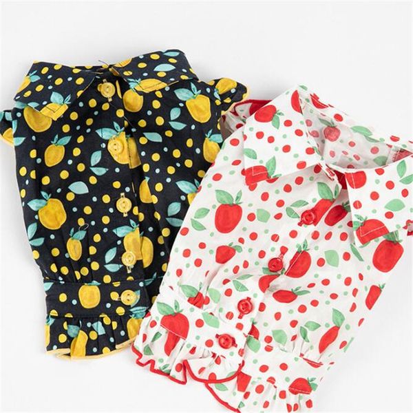 stylish fruit printed pet shirts summer lovely charm pattern pet t-shirts 2 colors soft touch bichon teddy clothing
stylish fruit printed pet shirts summer lovely charm pattern pet t-shirts 2 colors soft touch bichon teddy clothing