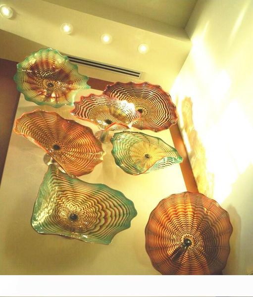 amber murano glass art 100% hand blown wall decor flower glass plates house wall decorations blow art plate
amber murano glass art 100% hand blown wall decor flower glass plates house wall decorations blow art plate