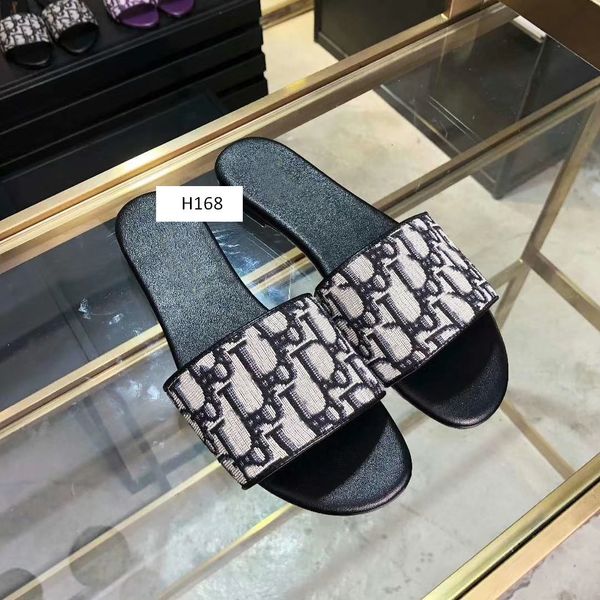 with box women slippers woman shoes sandals zapatos mujer chaussure femme sapato feminino sandalias oblique series size 35, Black
with box women slippers woman shoes sandals zapatos mujer chaussure femme sapato feminino sandalias oblique series size 35, Black