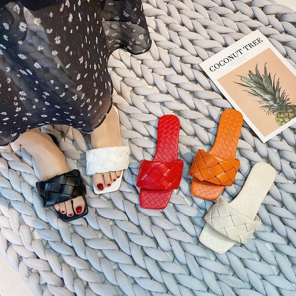 soft leather woven slippers women summer 2020 flat heels beach casual slides shoes woman outdoor sandals flip flops muter, Black
soft leather woven slippers women summer 2020 flat heels beach casual slides shoes woman outdoor sandals flip flops muter, Black