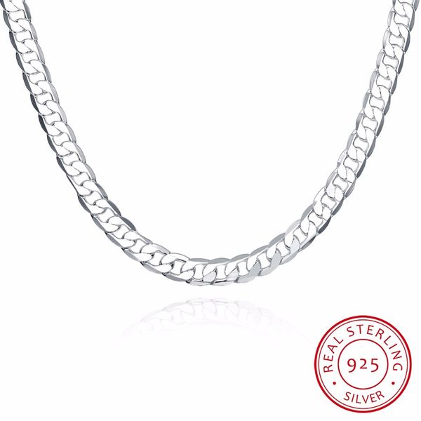 lekani men's fine jewelry lobster buckle 20'' width 8mm flat necklace 925 sterling silver chain colar de prata ing
lekani men's fine jewelry lobster buckle 20'' width 8mm flat necklace 925 sterling silver chain colar de prata ing