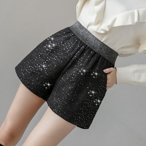 2020 autumn winter fashion elastic high waist shorts women bling sequins casual woman booty shorts wide leg tweed women's, White;black
2020 autumn winter fashion elastic high waist shorts women bling sequins casual woman booty shorts wide leg tweed women's, White;black
