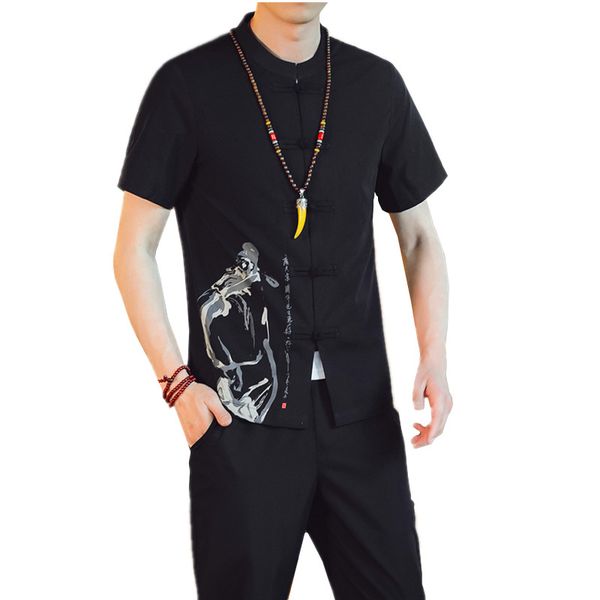 2020 summer men retro shirt short sleeves and ankle-length pants large size 5xl chinese style mens two-piece set khaki gray
2020 summer men retro shirt short sleeves and ankle-length pants large size 5xl chinese style mens two-piece set khaki gray