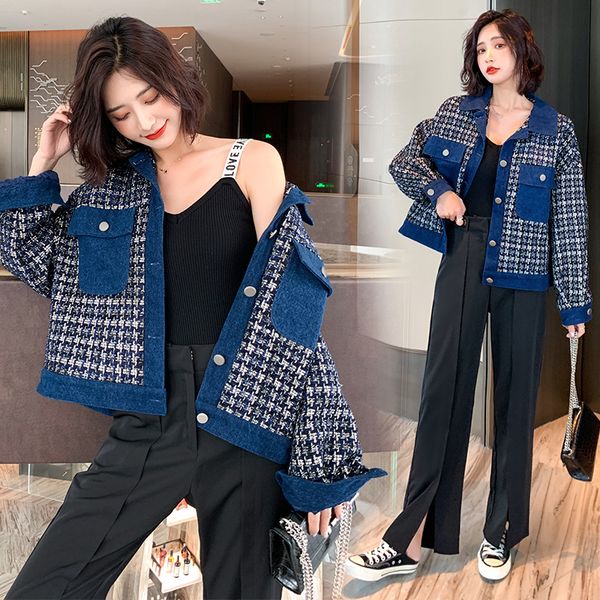fashionable short coat long sleeve 2020 new spring autumn casual elegant small style personality quality loose women jacket w28, Black;brown
fashionable short coat long sleeve 2020 new spring autumn casual elegant small style personality quality loose women jacket w28, Black;brown