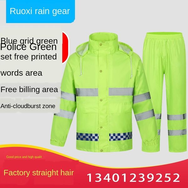 green reflective fluorescent green reflective raincoat se suit traffic road administration duty sanitation fluorescent raincoat suit, Red;brown
green reflective fluorescent green reflective raincoat se suit traffic road administration duty sanitation fluorescent raincoat suit, Red;brown